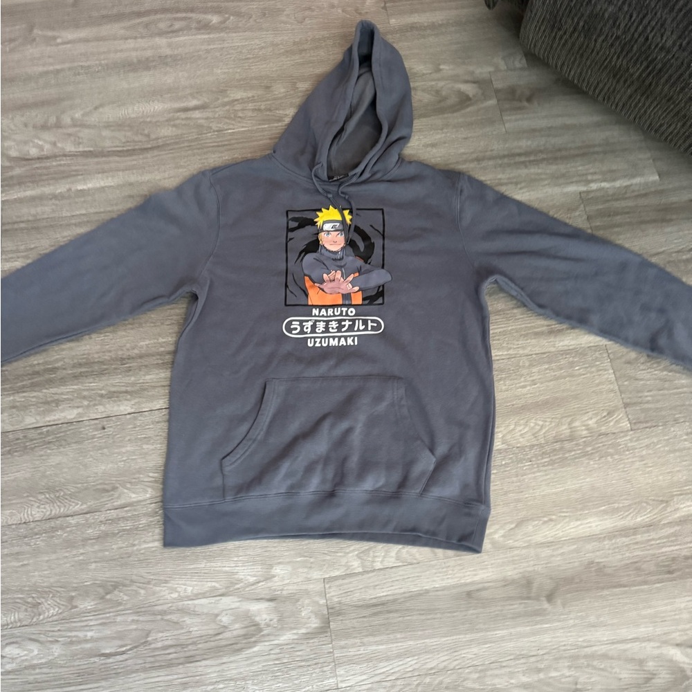Gray Naruto Uzumaki Hoodie